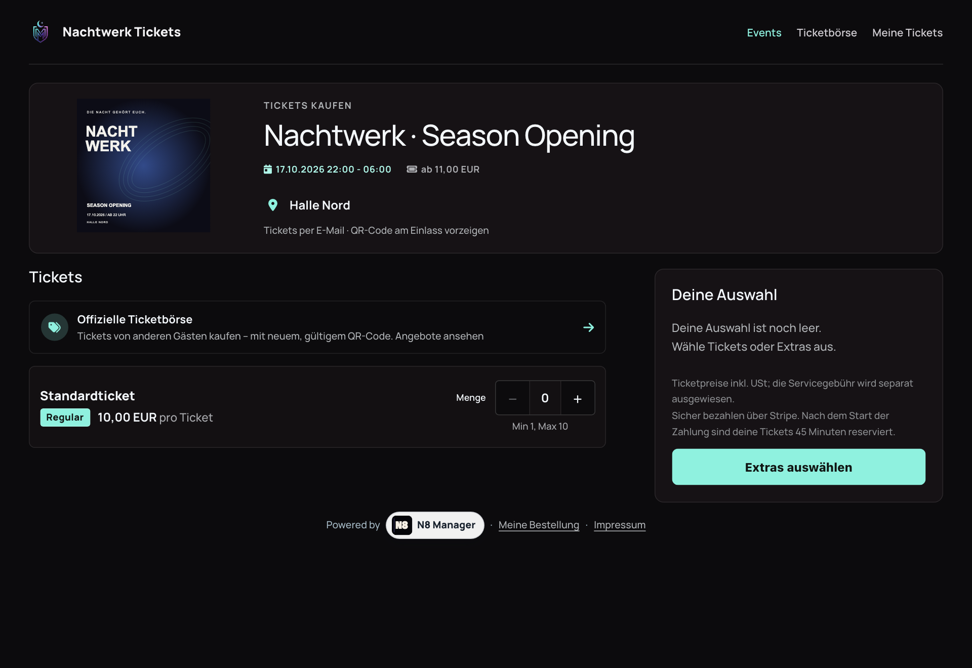 Eigener Ticketshop auf dem Desktop